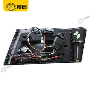 Taillight assembly Led lights Black background for 05-08 Audi A6L