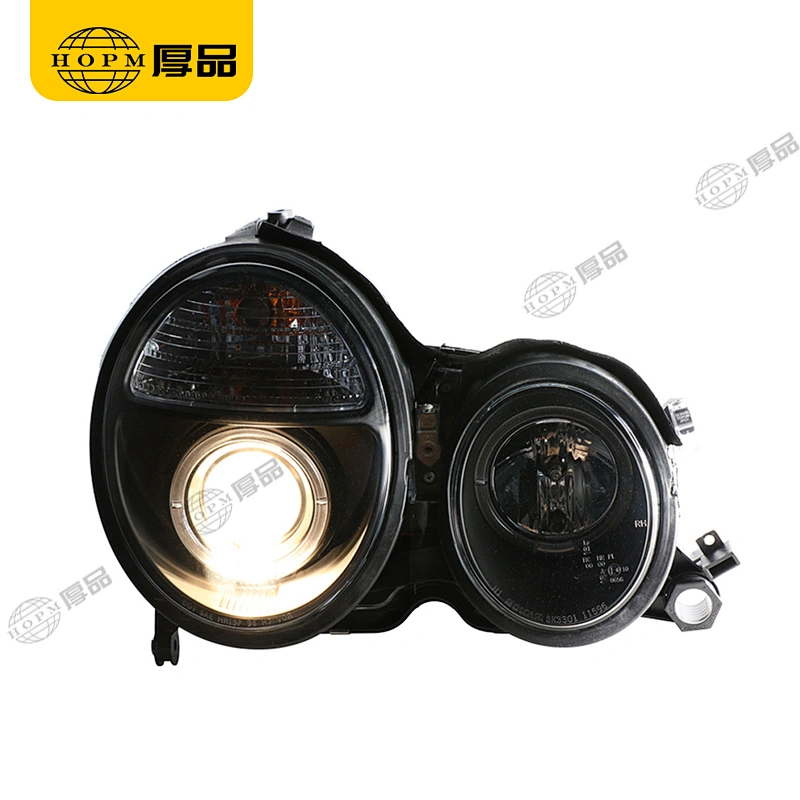 Headlight Assembly Tuning Light Modified Single Beam Light With Angel Eye For E Class W210 98-01