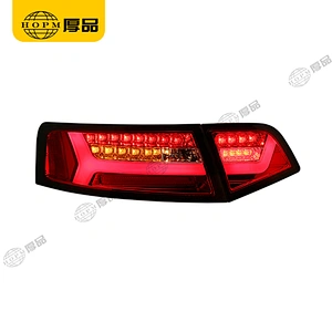 Taillight assembly Led lights Black background for 09-12 Audi A6L