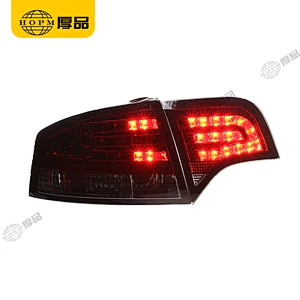 Taillight assembly Led lights Red background Smoked-Black light for 05-08 Audi A4B7