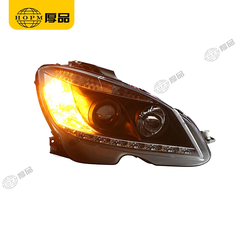 Headlight Assembly Tuning Light Modified Double Beam Light Original Car Halogen Version For C Class W204 07-10
