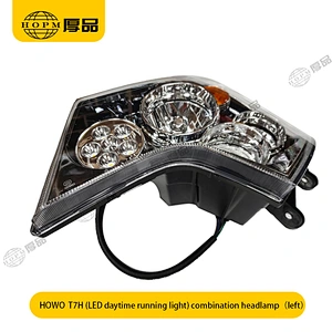 HOWO T7H （LED daytime running light） Trailer And Truck Lamps  Front Combination Headlamp
