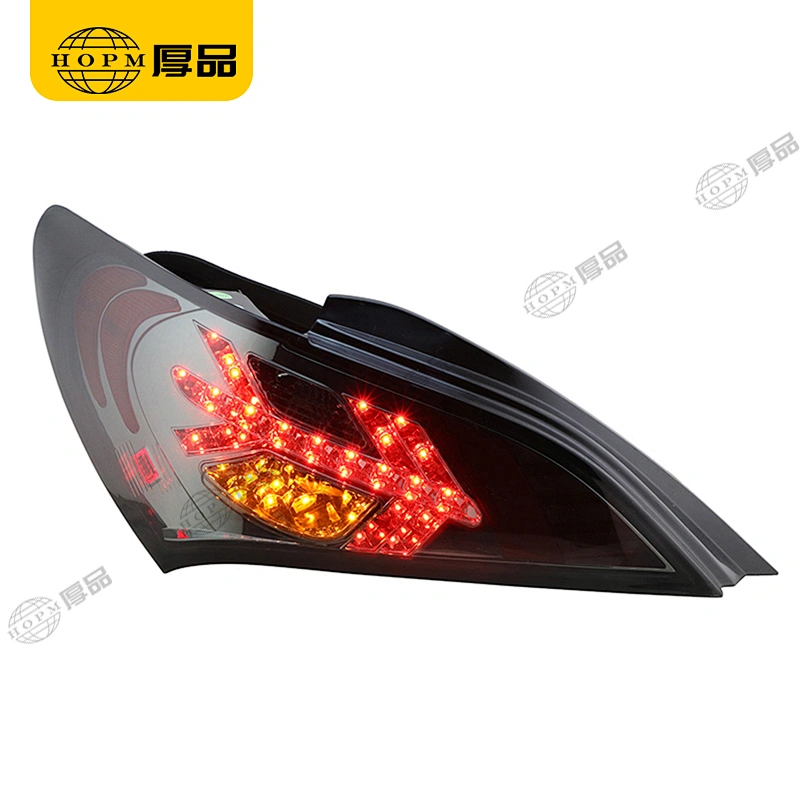 Taillight Assembly LED taillights Smoked-Black background Led turn signal for 09-12 Hyundai Rohens-Coupe