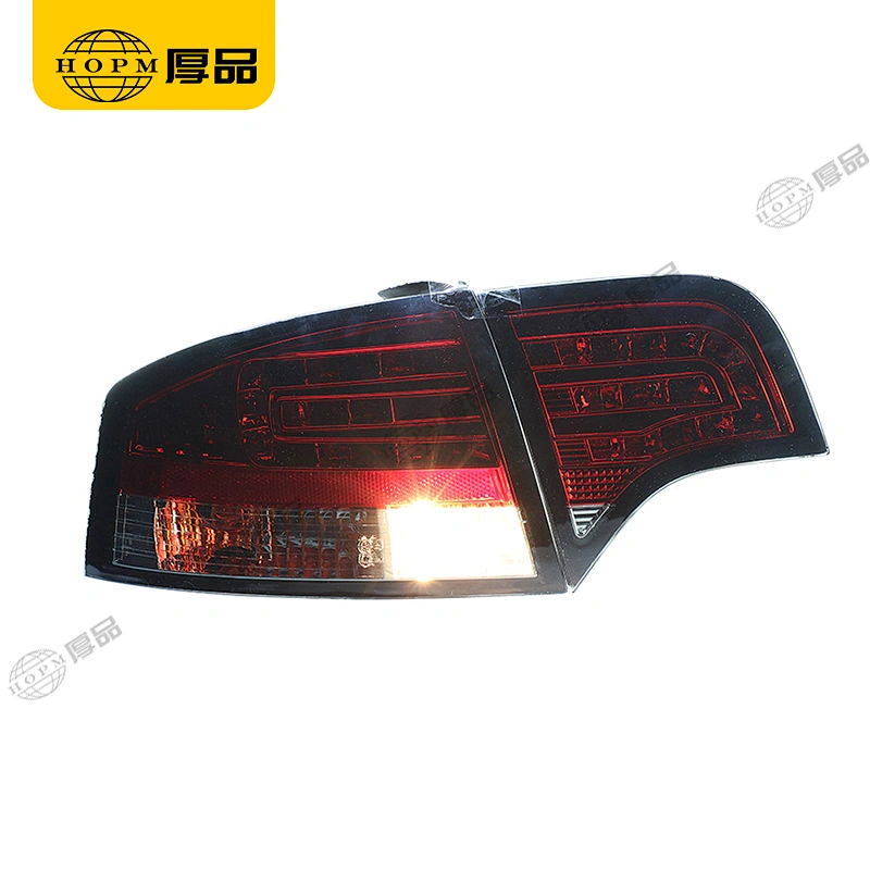 Taillight assembly Led lights Red background Smoked-Black light for 05-08 Audi A4B7