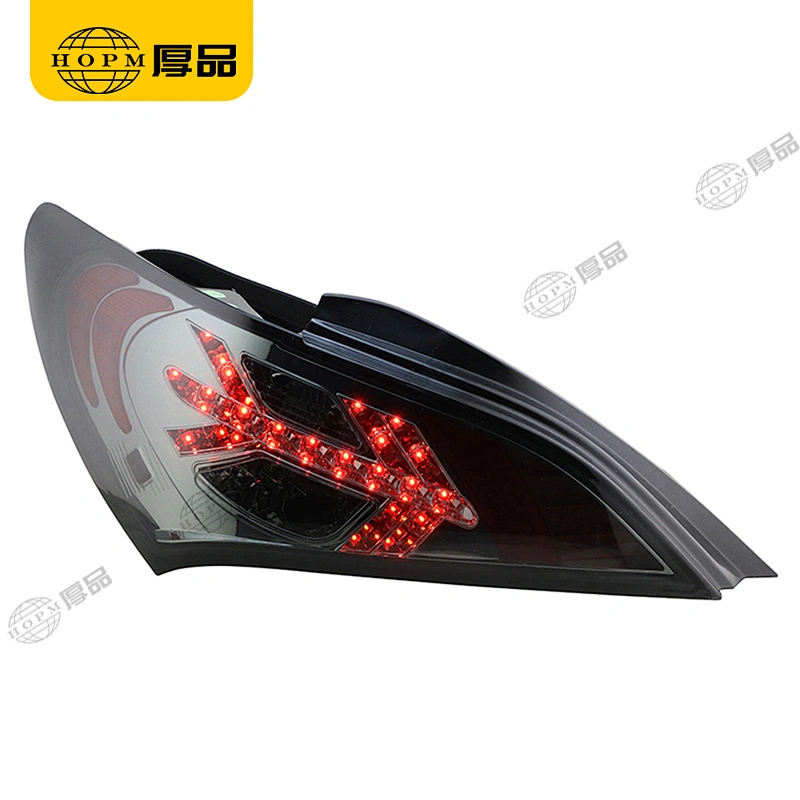 Taillight Assembly LED taillights Smoked-Black background Led turn signal for 09-12 Hyundai Rohens-Coupe