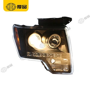 Headlight Assembly Tuning Light Modified Single Beam Light Angel Eye For Ra-ptor F150 08-12