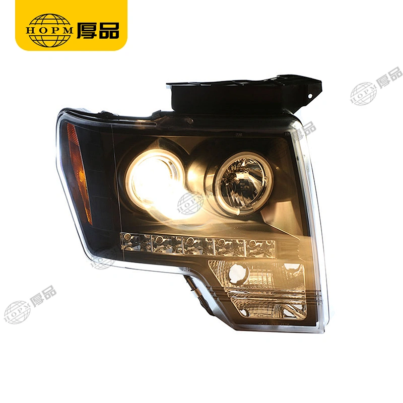 Headlight Assembly Tuning Light Modified Single Beam Light Angel Eye For Ra-ptor F150 08-12