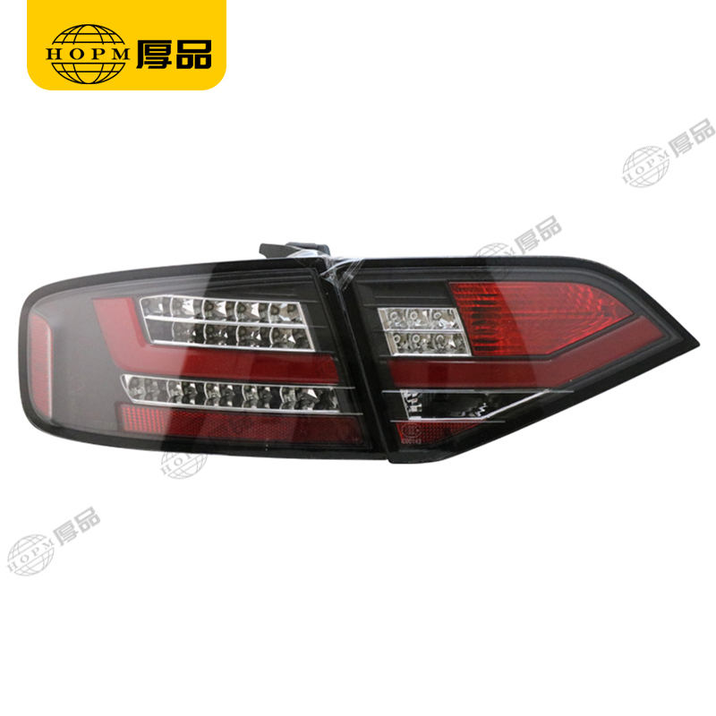 Taillight Assembly Led taillights Black background red light plate for 09-12 Audi A4L B8