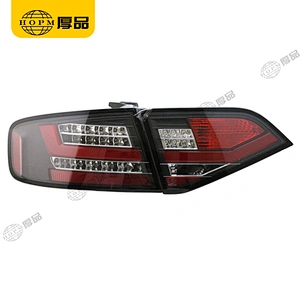 Taillight Assembly Led taillights Black background red light plate for 09-12 Audi A4L B8