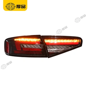 Taillight Assembly Black Running light for 13-16 Audi A4L