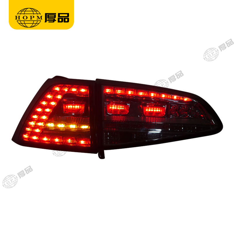 Taillight Assembly Led taillights Smoked-Black background for 2012 Volkswagen Golf 7