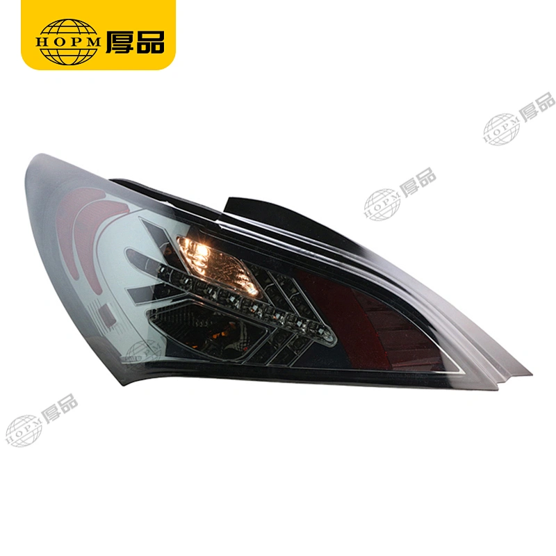 Taillight Assembly LED taillights  Smoked-Black background Halogen turn signal for 09-12 Hyundai Rohens-Coupe