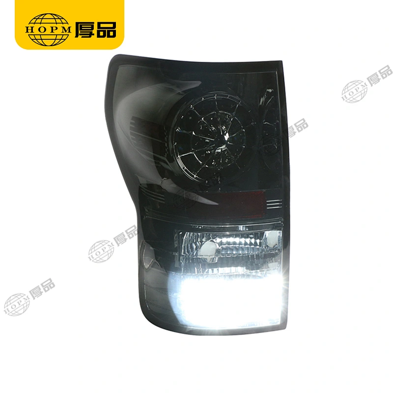 Taillight Assembly LED taillights Smoked-Black background for 07-13 V1 version Toyota Tundra