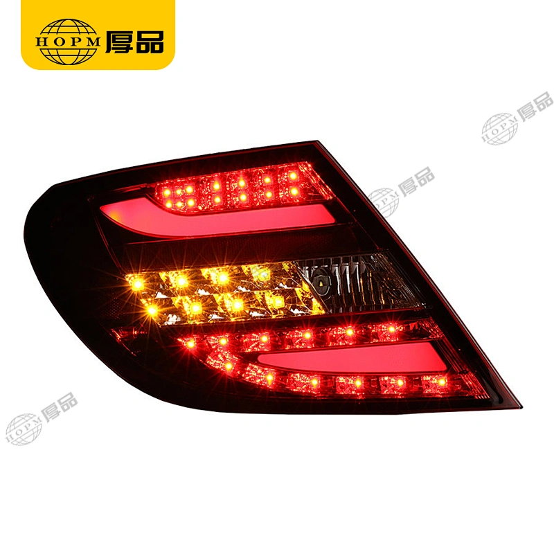 Taillight Assembly Full LED Light Red background for 07-10 Mercedes-Benz C-Class W204