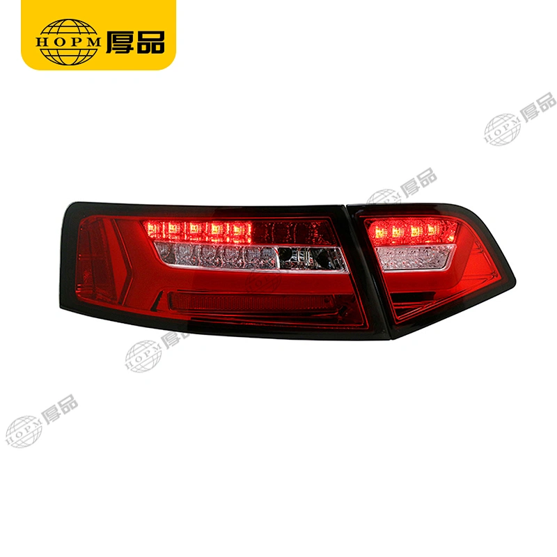 Taillight assembly Led lights Black background for 09-12 Audi A6L