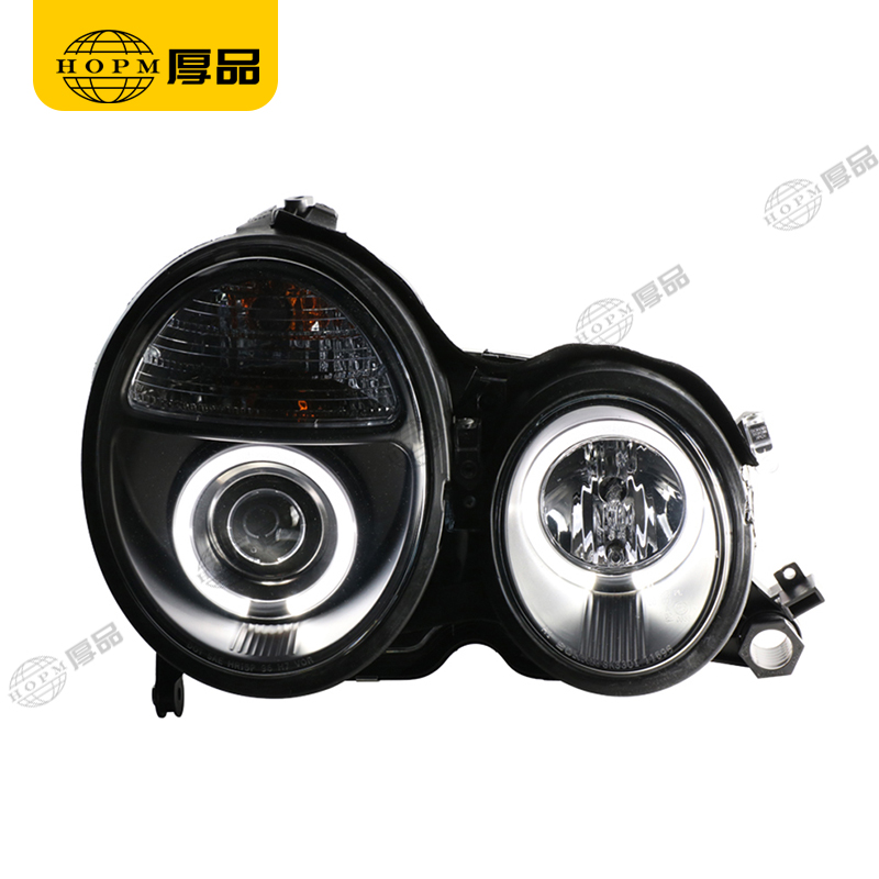 Headlight Assembly Tuning Light Modified Single Beam Light With Angel Eye For E Class W210 98-01