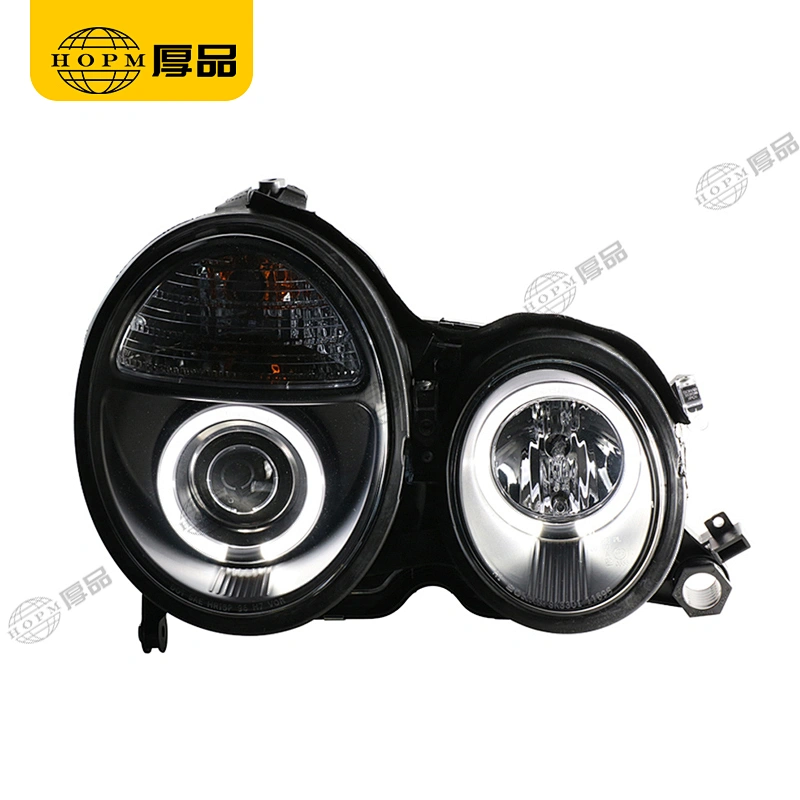 Headlight Assembly Tuning Light Modified Single Beam Light With Angel Eye For E Class W210 98-01