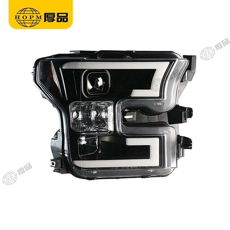 Headlight Assembly Tuning Light Modified Double Beam Light Original Car Halogen Version For Ra-ptor F150 15- V2