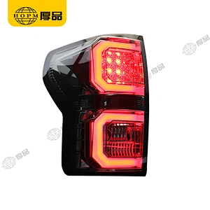 Taillight Assembly LED taillights Smoked-Black background for 07-13 V2 version Toyota Tundra
