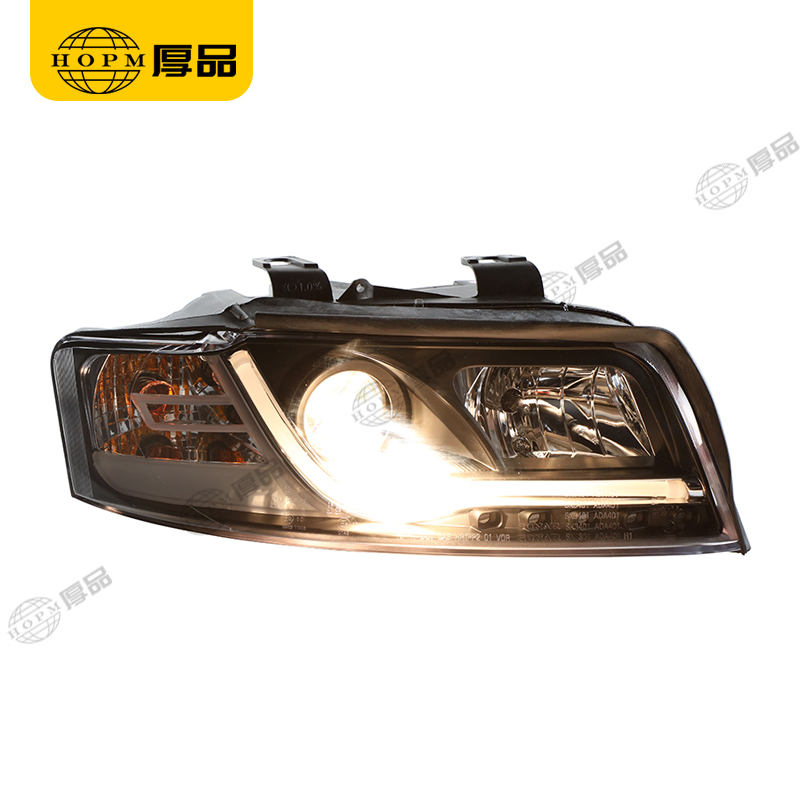 Headlight Assembly Single light Headlight Fiber Type for 01-04 Audi A4 B6