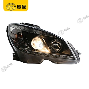 Headlight Assembly Dual-light headlight halogen version for 07-10 Mercedes-Benz C-Class W204