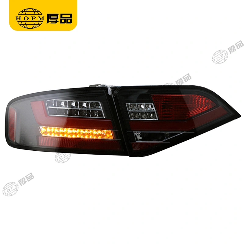 Taillight Assembly Led taillights Black background red light plate for 09-12 Audi A4L B8