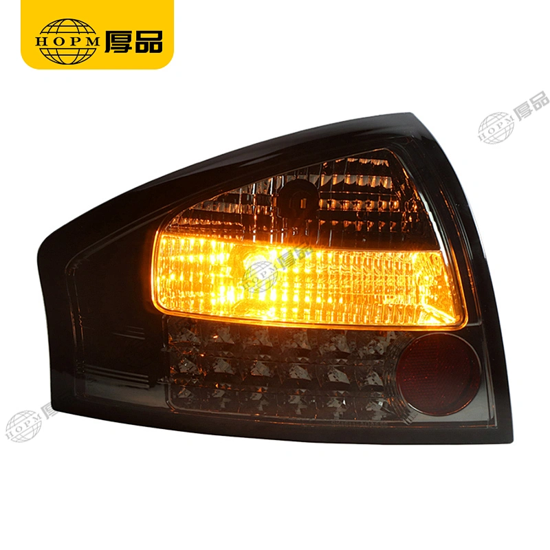 Taillight assembly Led lights Smoked-Black background for 01-04 Audi A6