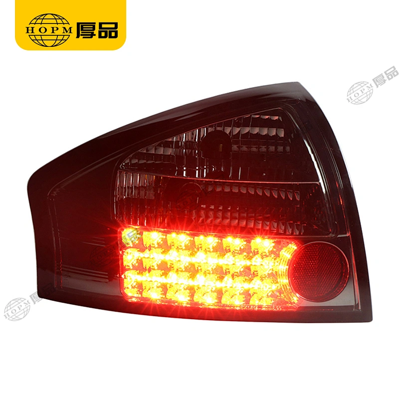 Taillight assembly Led lights Smoked-Black background for 01-04 Audi A6