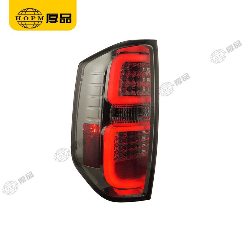 Taillight Assembly LED taillights Smoked-Black background Red light for 2014 Toyota Tundra