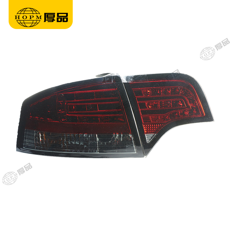Taillight assembly Led lights Red background Smoked-Black light for 05-08 Audi A4B7