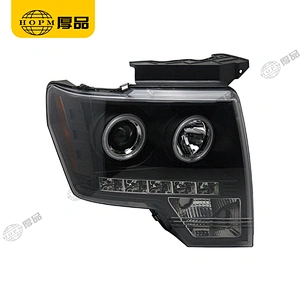 Headlight Assembly Tuning Light Modified Single Beam Light Angel Eye For Ra-ptor F150 08-12
