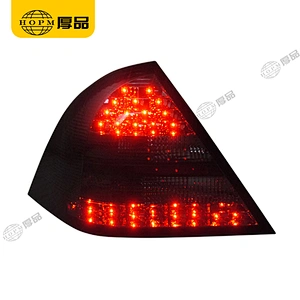 Taillight Assembly Tuning Light Modified LED Tail Light Blackened For C Class W203 01-04