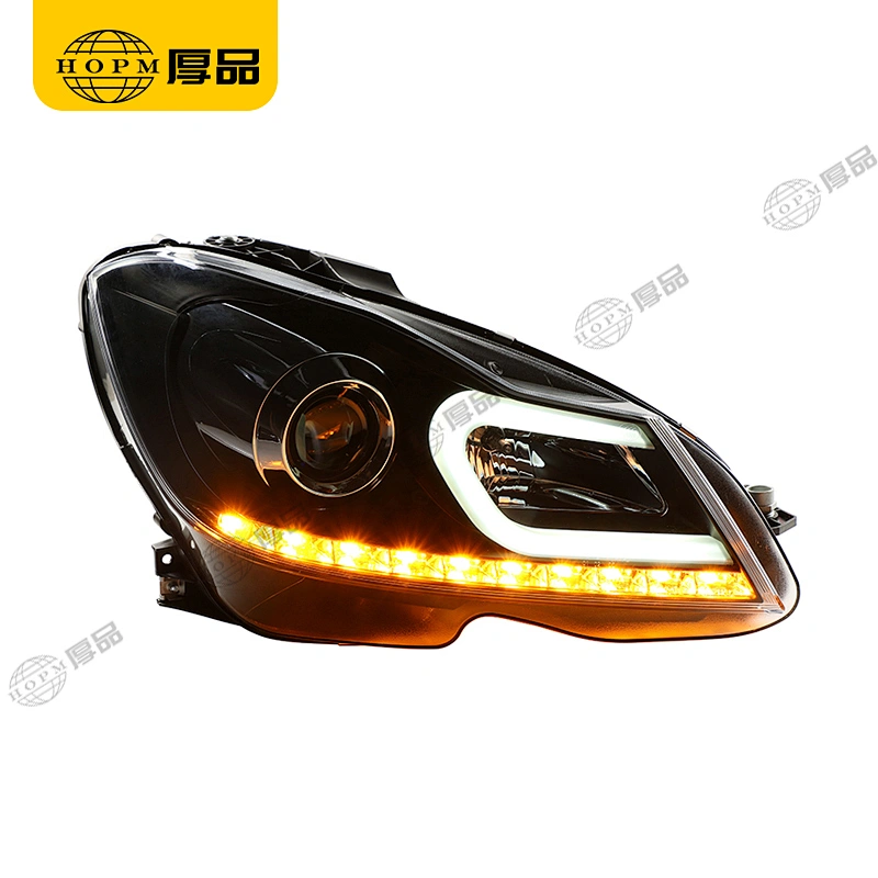 Headlight Assembly Dual-light headlight halogen version for 11-14 Mercedes-Benz C-Class W204