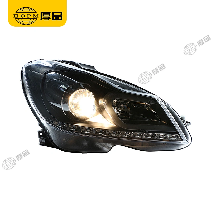 Headlight Assembly Dual-light headlight halogen version for 11-14 Mercedes-Benz C-Class W204