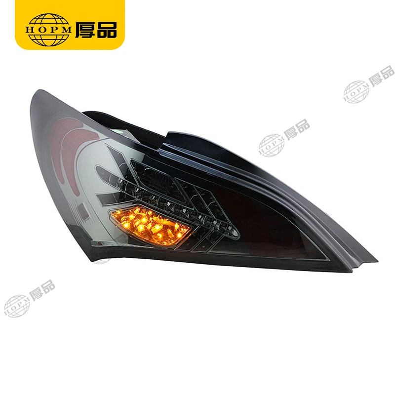 Taillight Assembly LED taillights Smoked-Black background Led turn signal for 09-12 Hyundai Rohens-Coupe