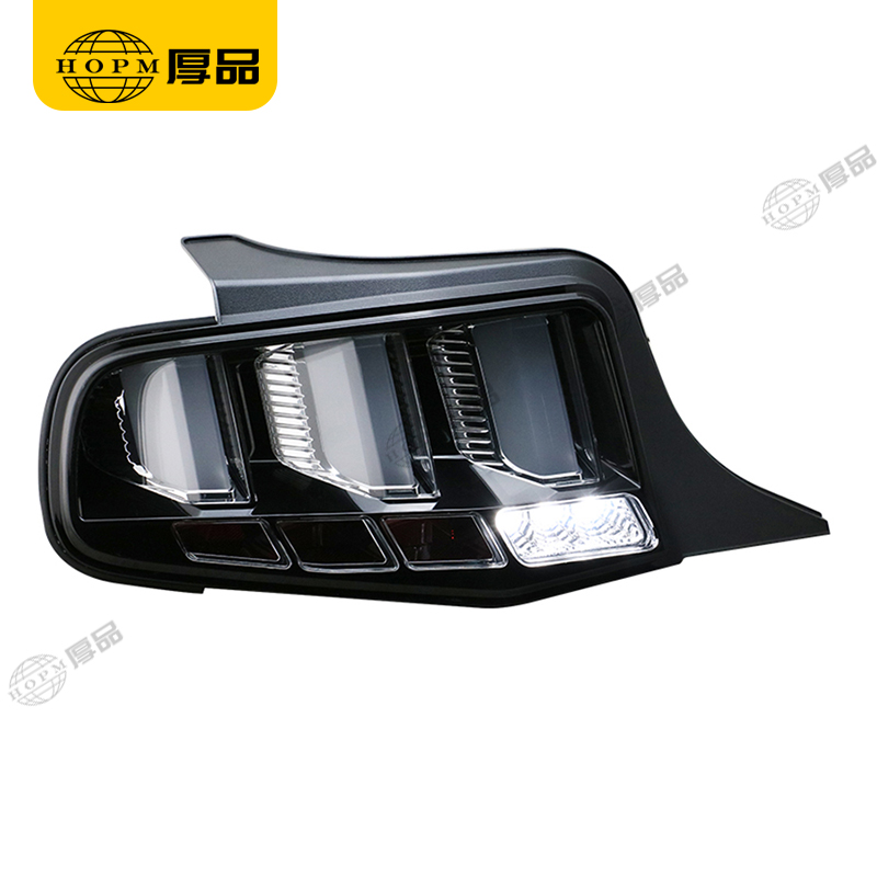 Taillight Assembly Tuning Light Modified LED Tail Light Turn Signal Horse Racing Black Background For Mustang 10-14