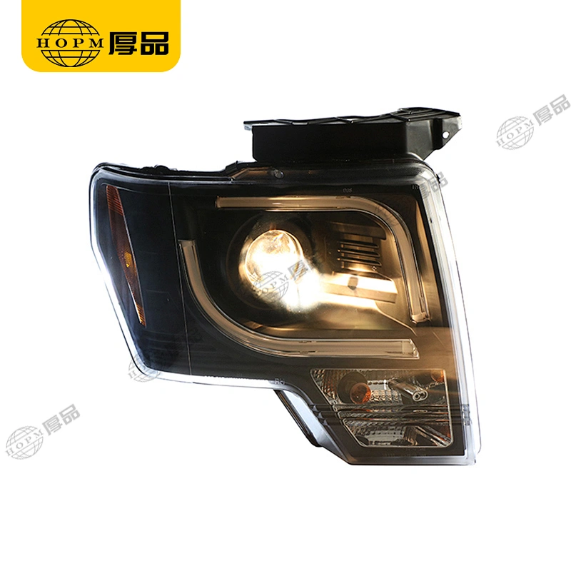 Headlight Assembly Tuning Light Modified Double Beam Light Optical Fiber Version For Ra-ptor F150 08-15