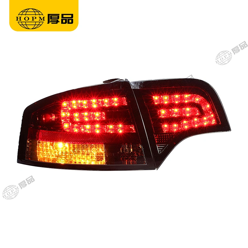 Taillight assembly Led lights Red background Smoked-Black light for 05-08 Audi A4B7
