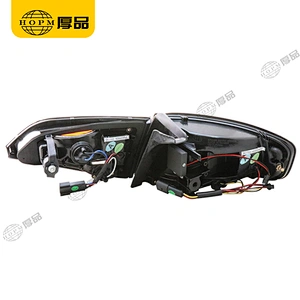 Taillight Assembly Led taillights Black background red light plate for 09-12 Audi A4L B8