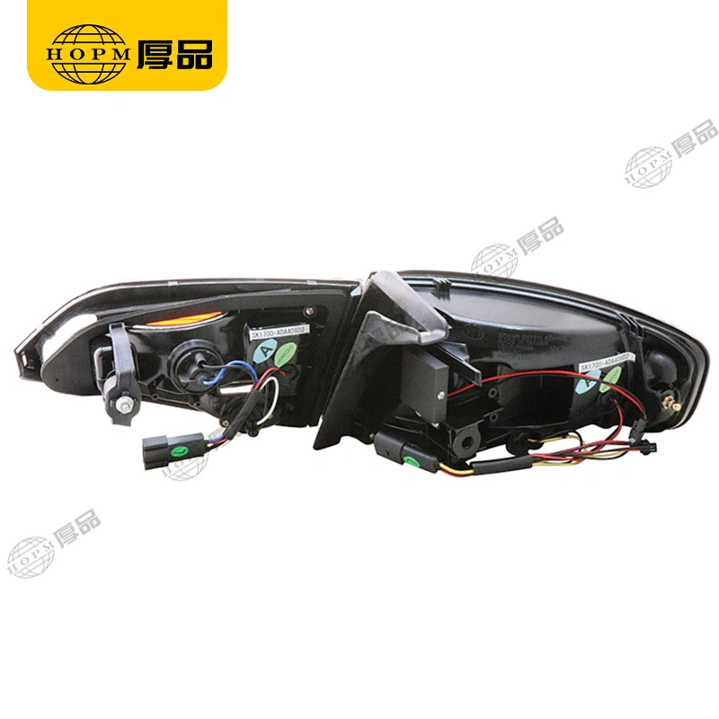 Taillight Assembly Led taillights Black background red light plate for 09-12 Audi A4L B8