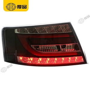 Taillight assembly Led lights Black background for 05-08 Audi A6L