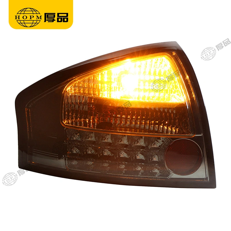 Taillight assembly Led lights Smoked-Black background for 01-04 Audi A6