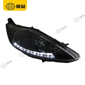 Headlight Assembly Tuning Light Modified Double Beam Light For Fi-esta 08-12