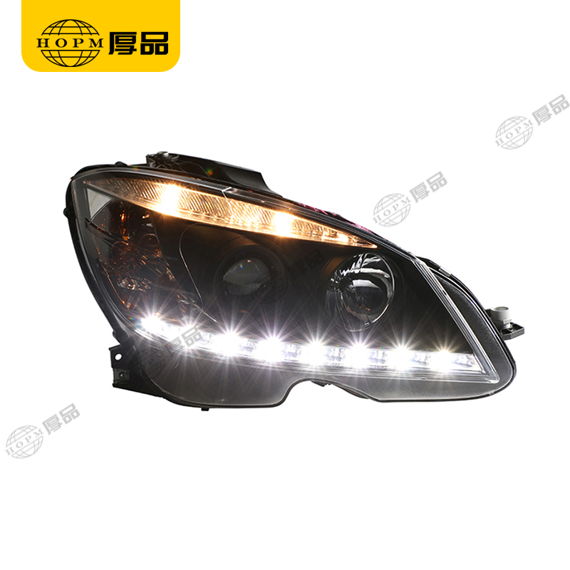 Headlight Assembly Tuning Light Modified Double Beam Light Original Car Halogen Version For C Class W204 07-10