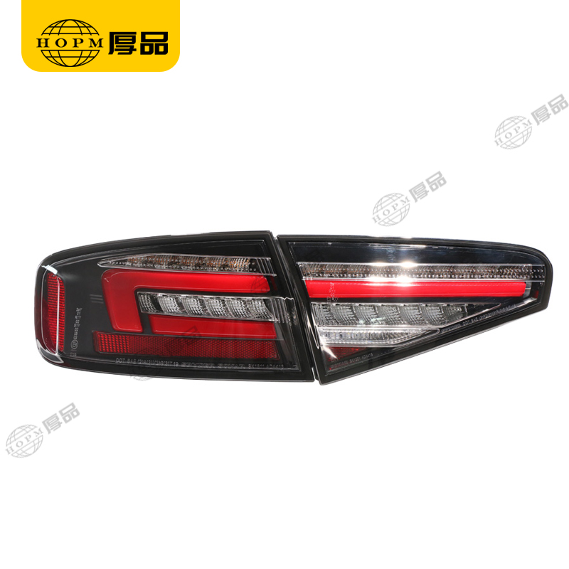 Taillight Assembly Black Running light for 13-16 Audi A4L