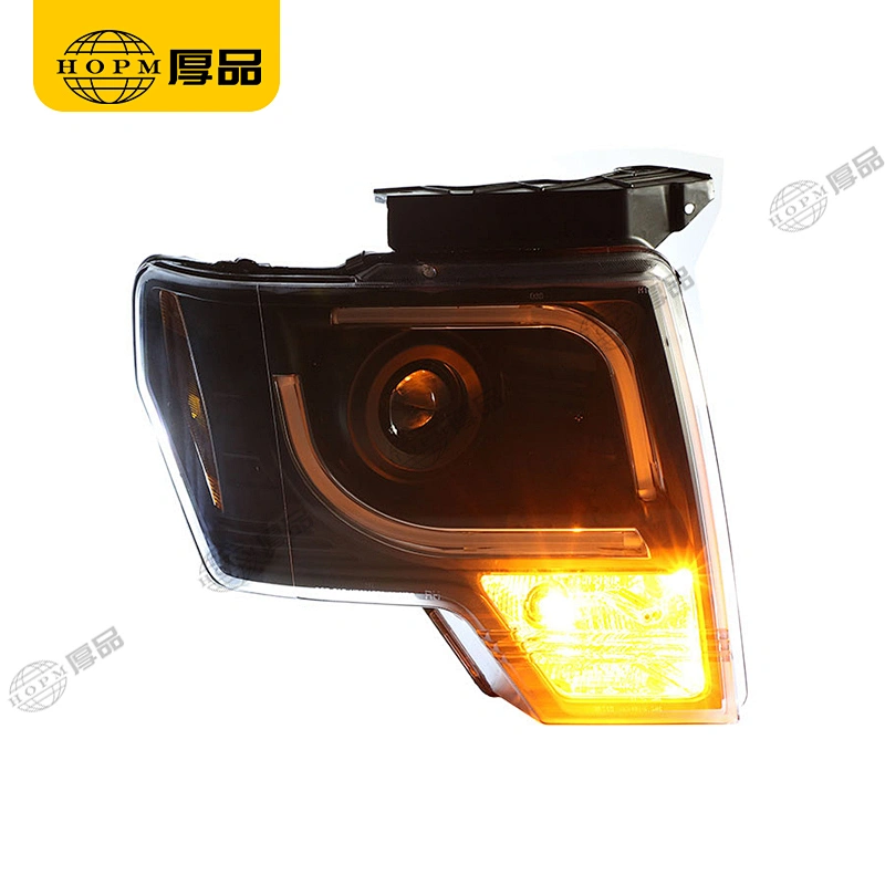 Headlight Assembly Tuning Light Modified Double Beam Light Optical Fiber Version For Ra-ptor F150 08-15