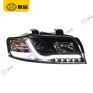 Headlight Assembly Single light Headlight Fiber Type for 01-04 Audi A4 B6