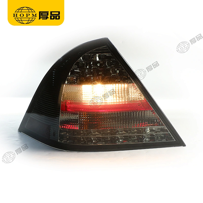 Taillight Assembly Tuning Light Modified LED Tail Light Blackened For C Class W203 01-04