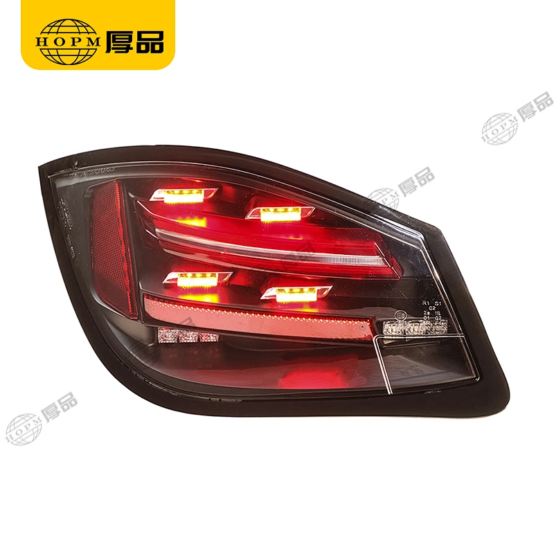 Taillight Assembly Tuning Light Modified LED Tail Light Transparent Black Background Turn Signal Horse Racing For 987.2 09-12