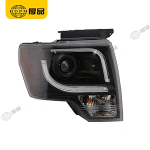 Headlight Assembly Tuning Light Modified Double Beam Light Optical Fiber Version For Ra-ptor F150 08-15